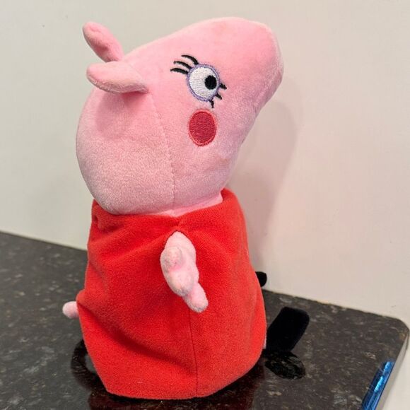 Peppa Pig Plush Toy - Pink and Red. Size 10” - Picture 7 of 10